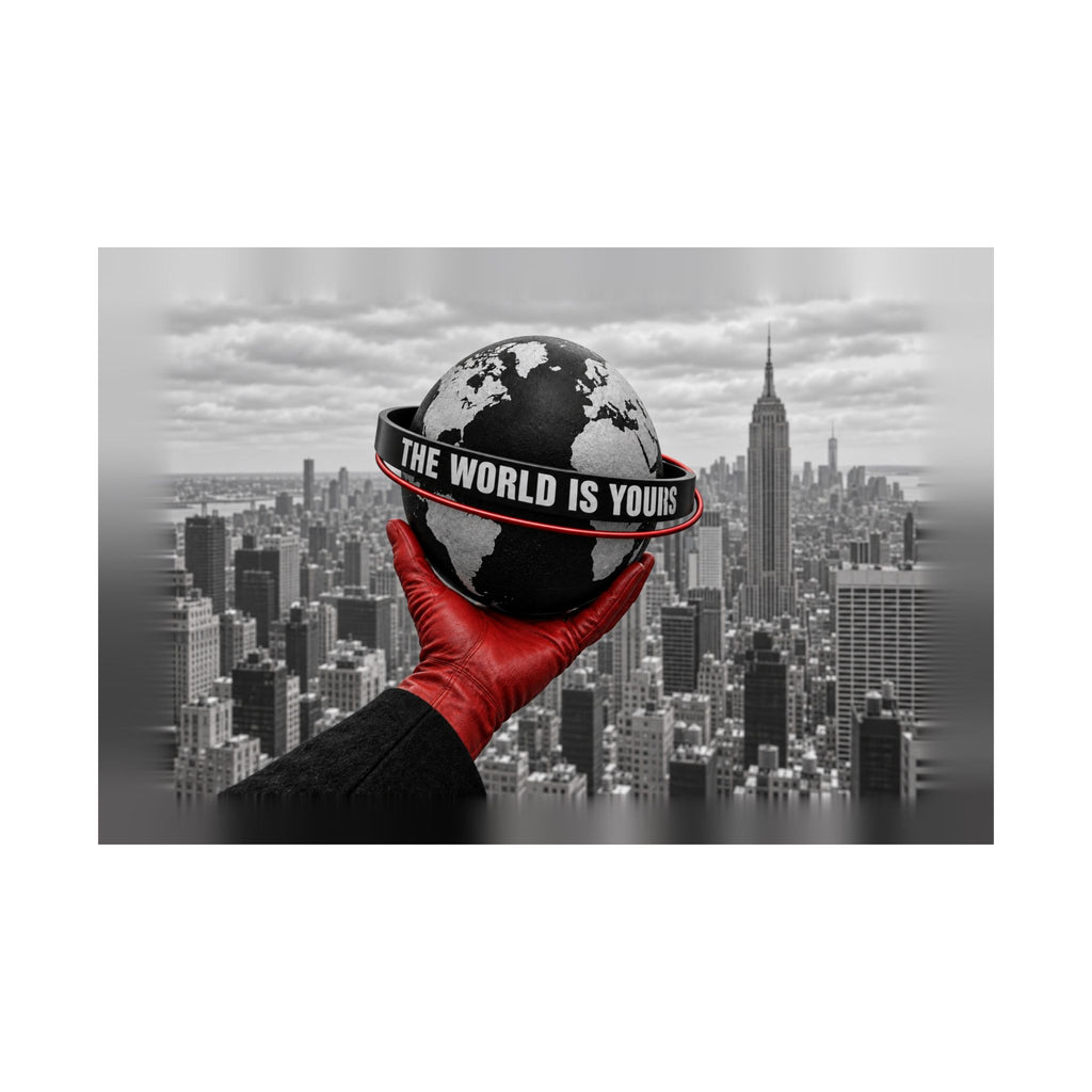 The World Is Yours - Money Wall Art | Matte Poster (Landscape)