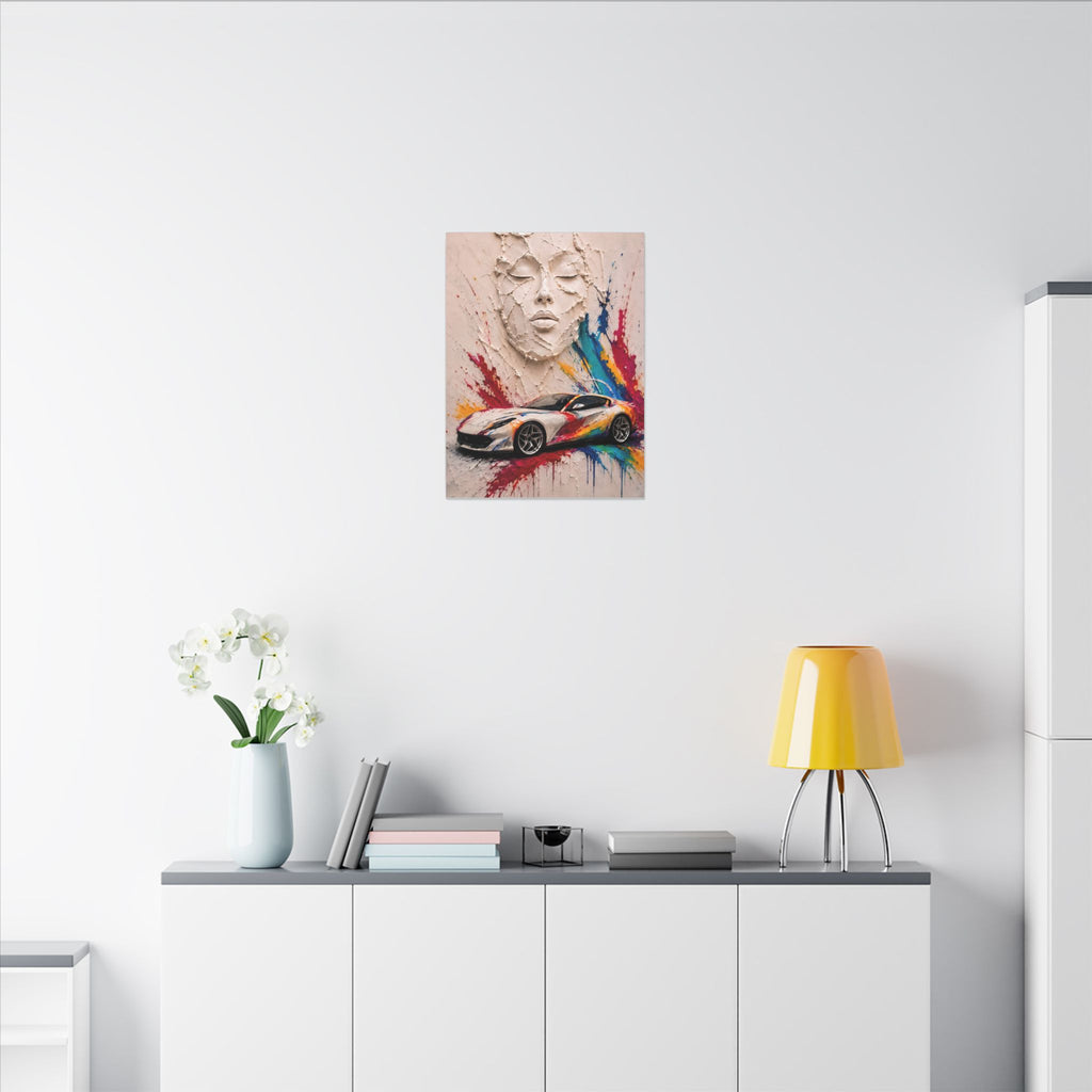 Full Throttle - Supercar Splash Art | Canvas