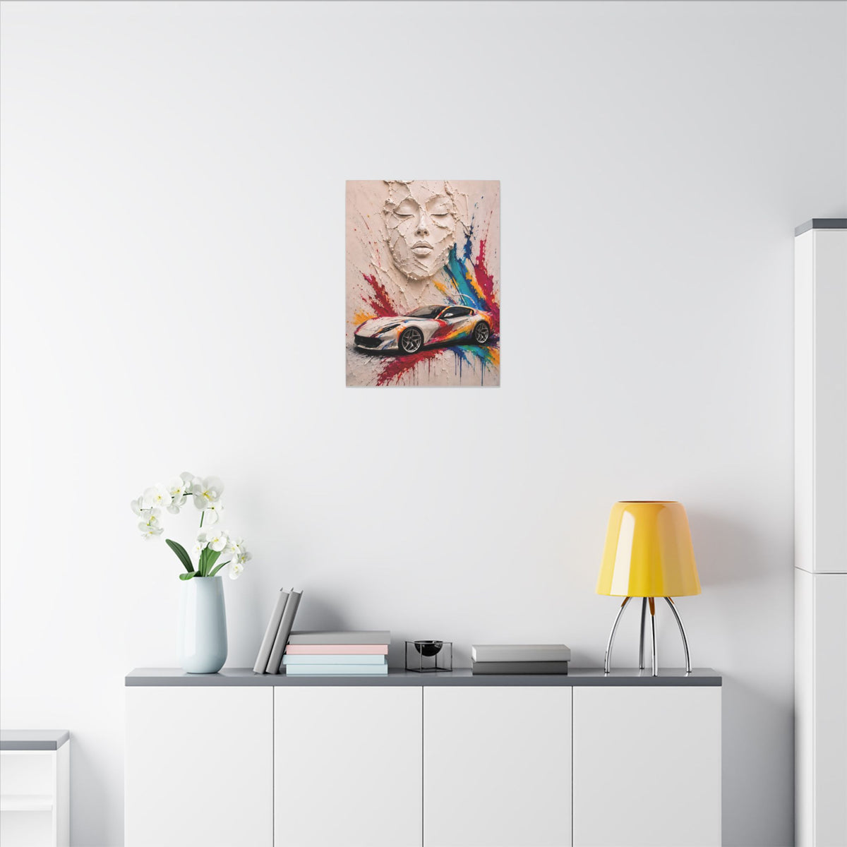 Full Throttle - Supercar Splash Art | Canvas