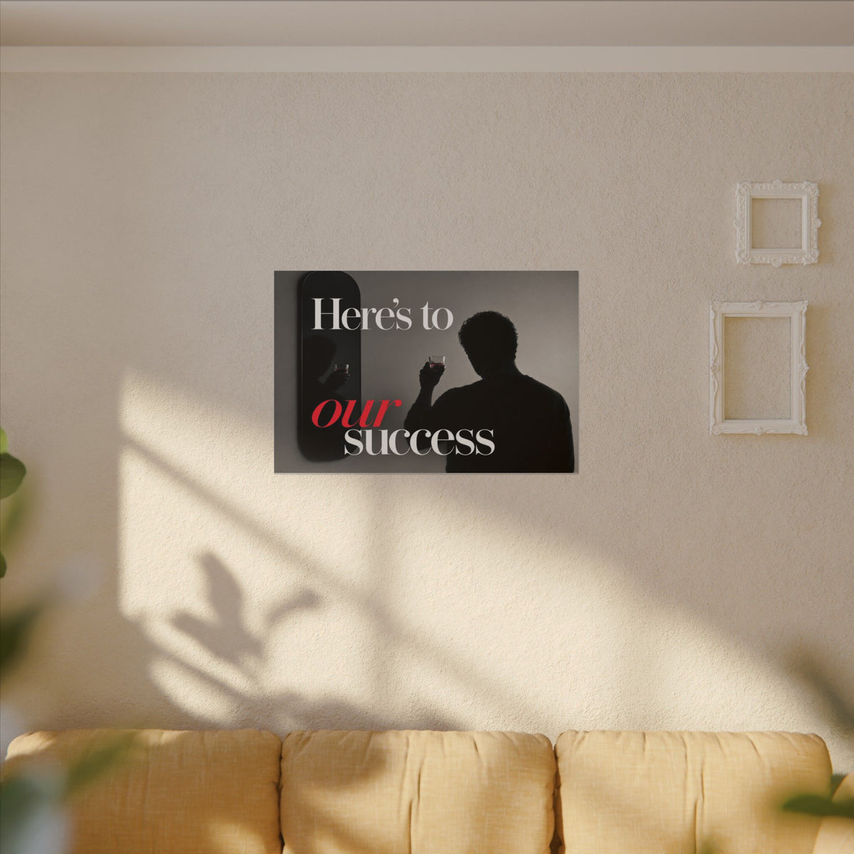 Here's To Our Success - Man Cave Wall Art | Canvas (Landscape)