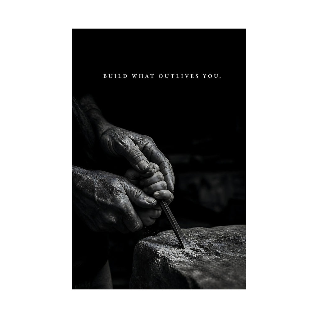 Build What Outlives You - Motivational Posters | Matte Poster