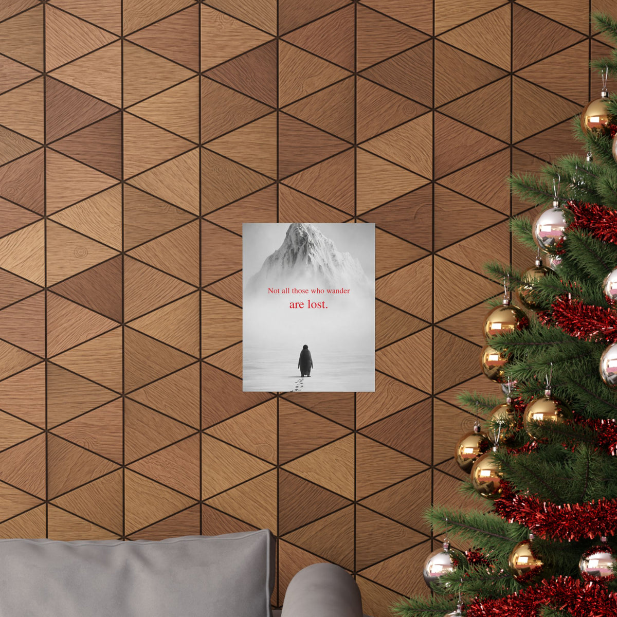 Not All Those Who Wander - Mountain Wall Art | Matte Poster
