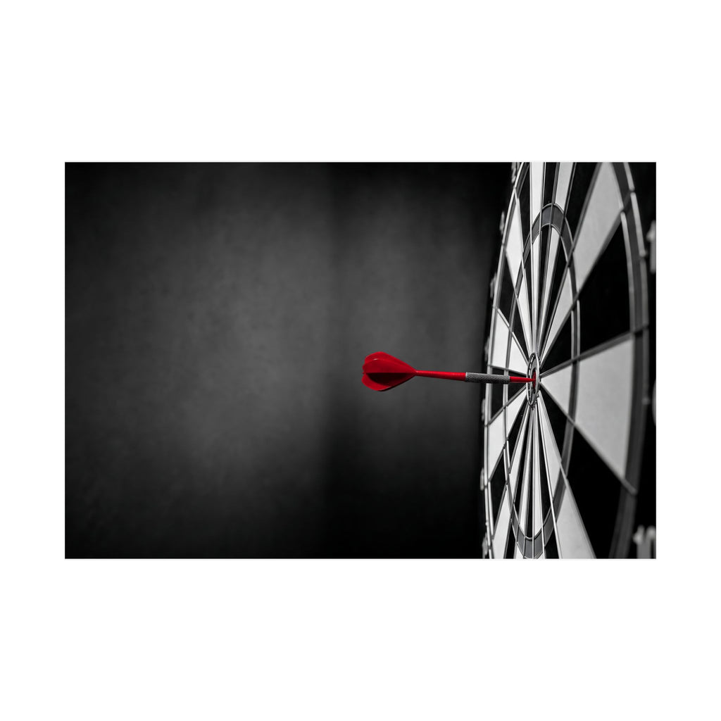 Dead Center - Mens Office Art | Matte Poster (Landscape)