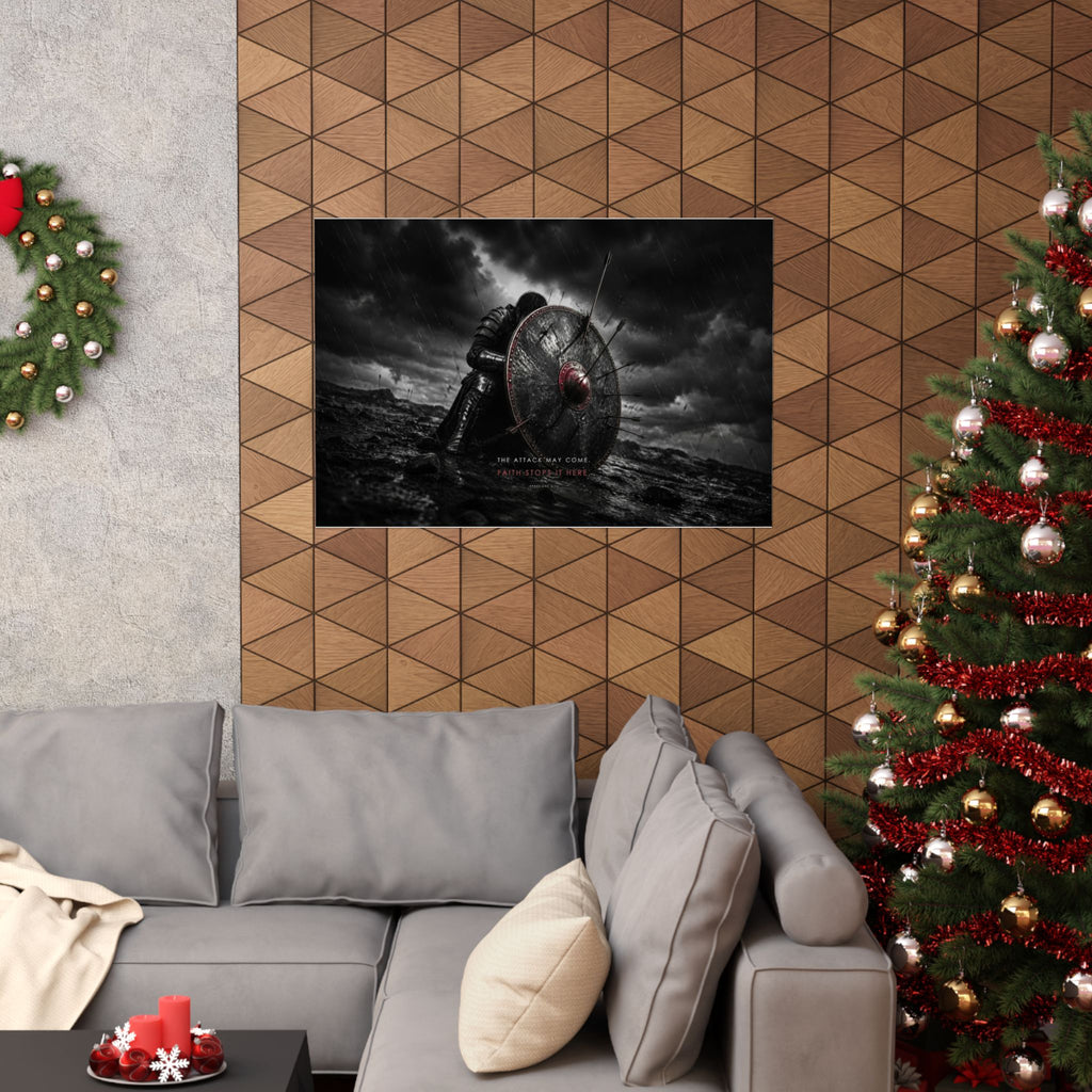 Shield of Faith - Armor of God Wall Art | Matte Poster (Landscape)