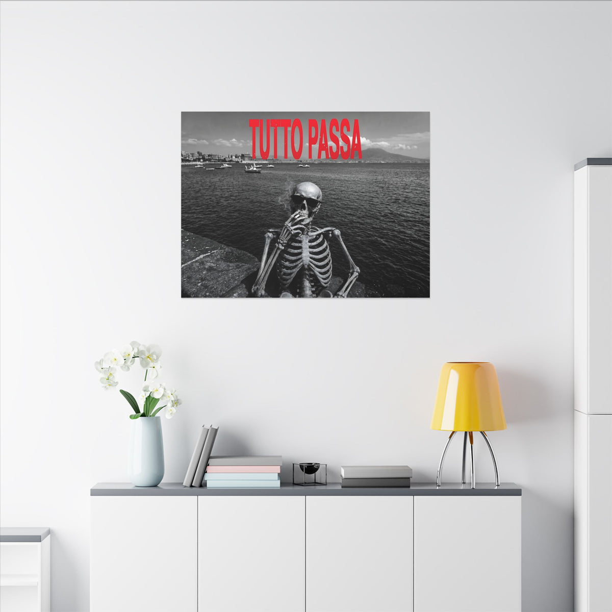 Tutto Passa - Skeleton Painting | Canvas (Landscape)