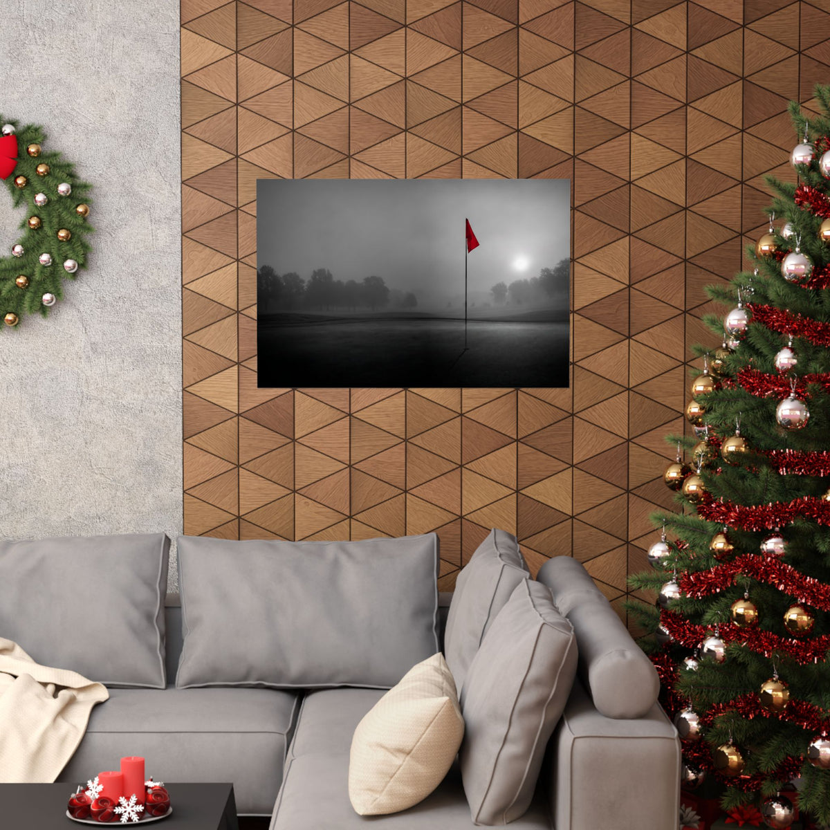 Flag on the Green - Wall Art For Executive Offices | Matte Poster (Landscape)