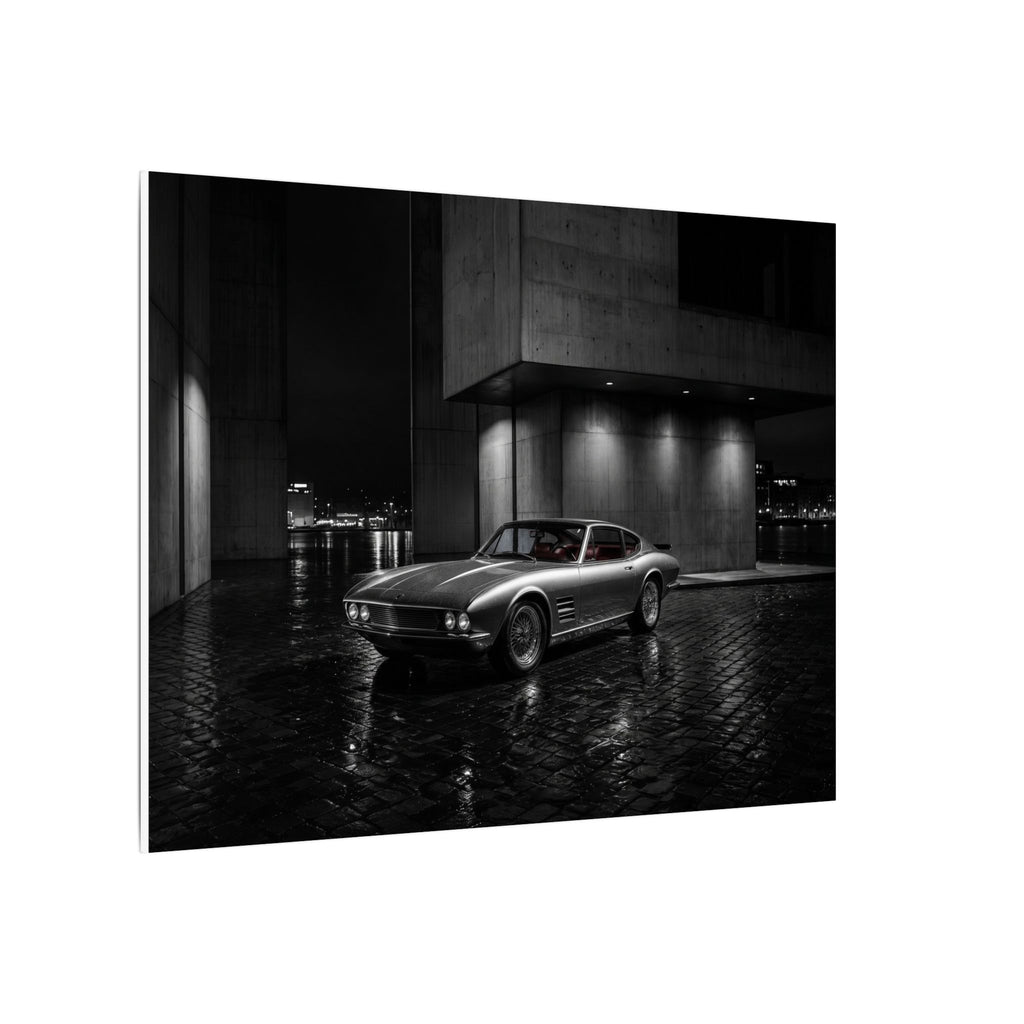Midnight Grand Tourer - Vintage Car Wall Art | Canvas (Landscape)