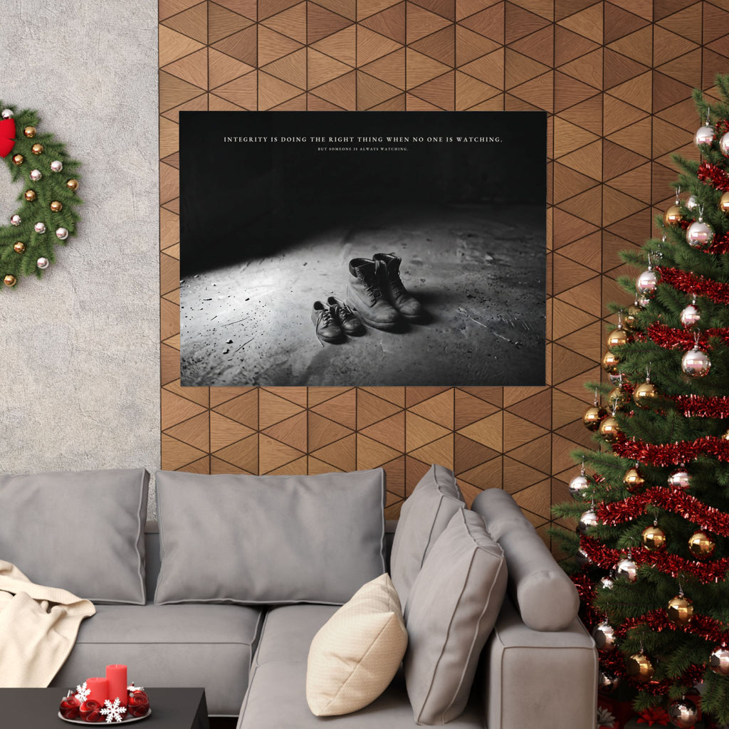 Integrity Is Doing the Right Thing When No One Is Watching - Wall Art | Matte Poster (Landscape)
