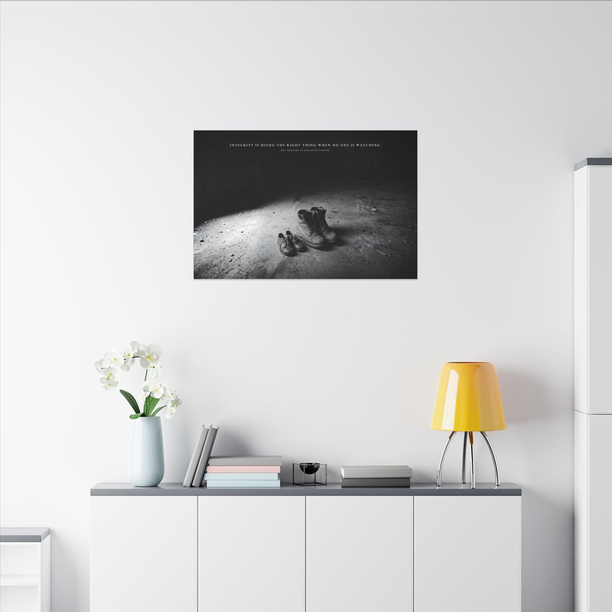Integrity Is Doing the Right Thing When No One Is Watching - Wall Art | Canvas (Landscape)