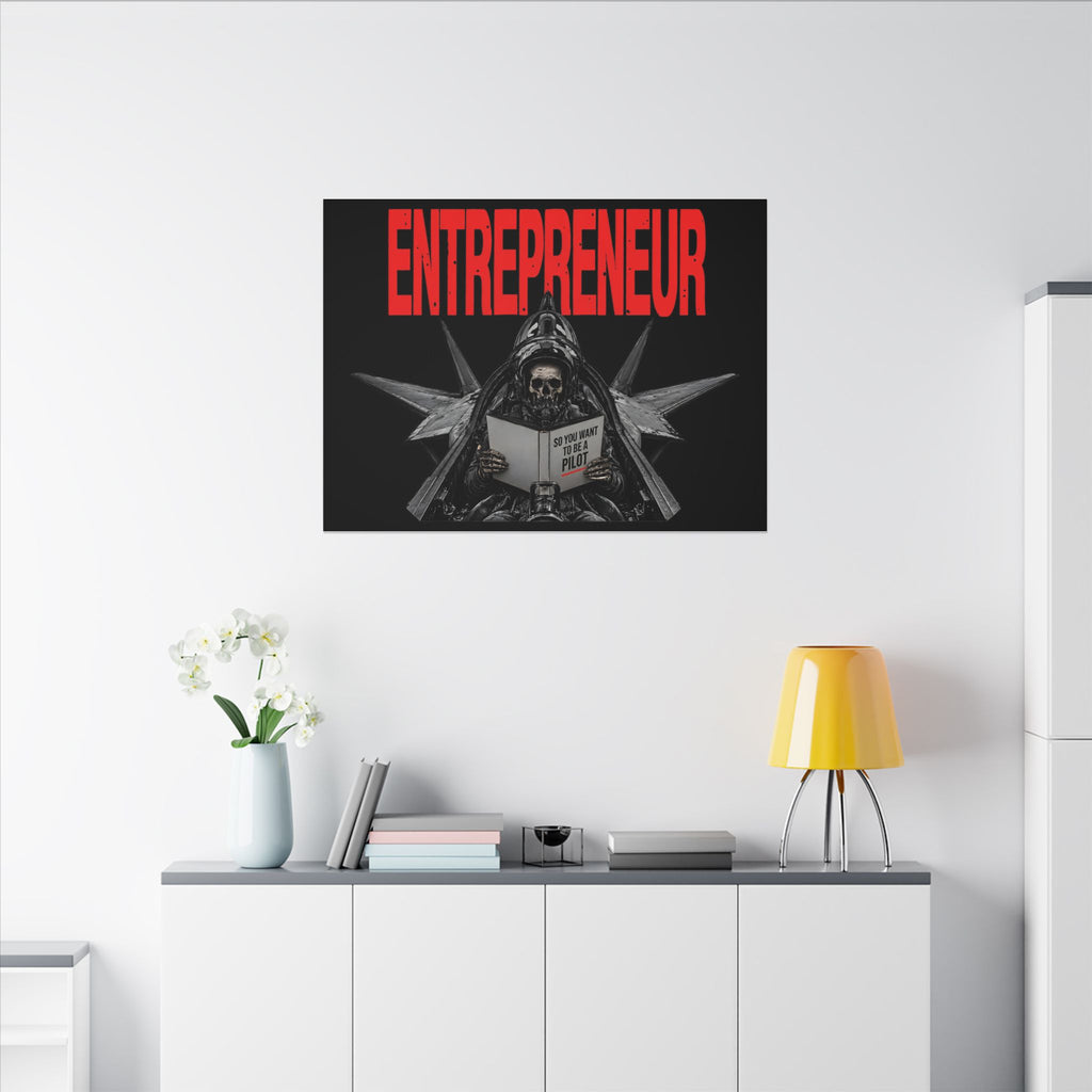 Entrepreneur - Skeleton Wall Art | Canvas (Landscape)