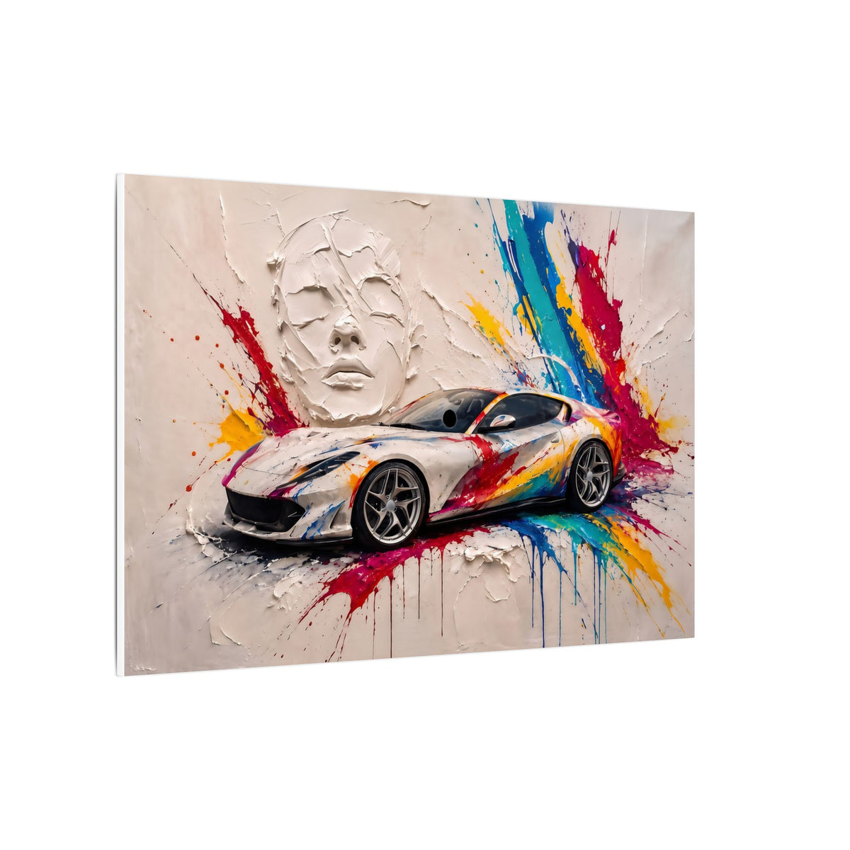 Full Throttle Wide - Supercar Splash Art Landscape | Canvas