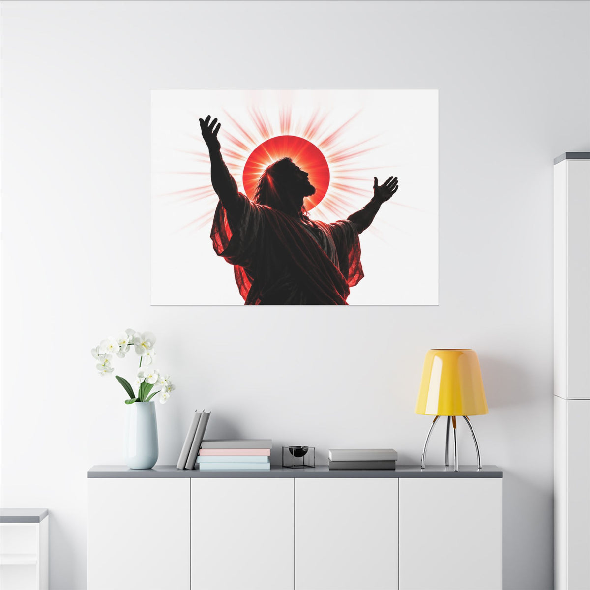 Red Sun Victory - Christian Wall Art | Canvas (Landscape)