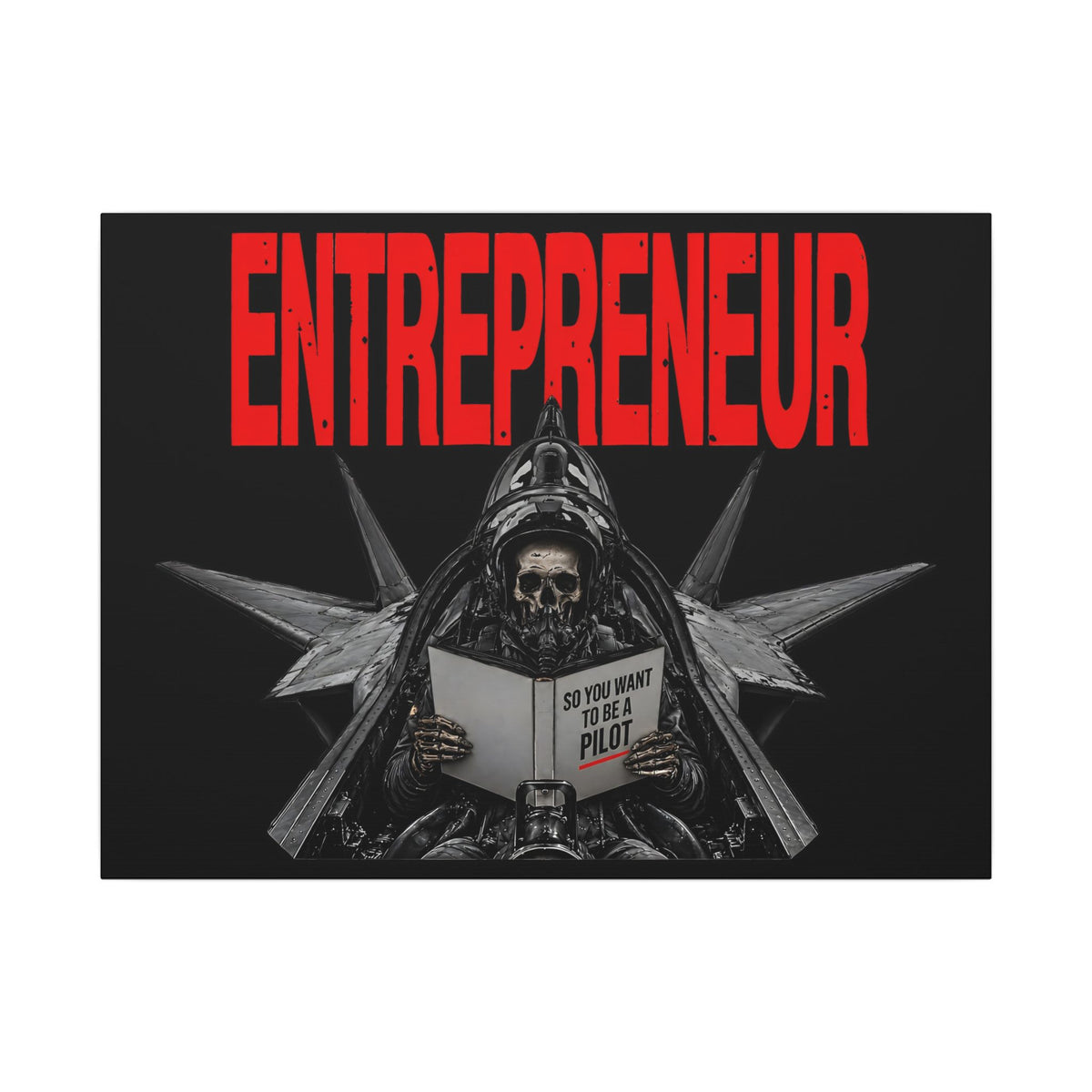 Entrepreneur - Skeleton Wall Art | Canvas (Landscape)