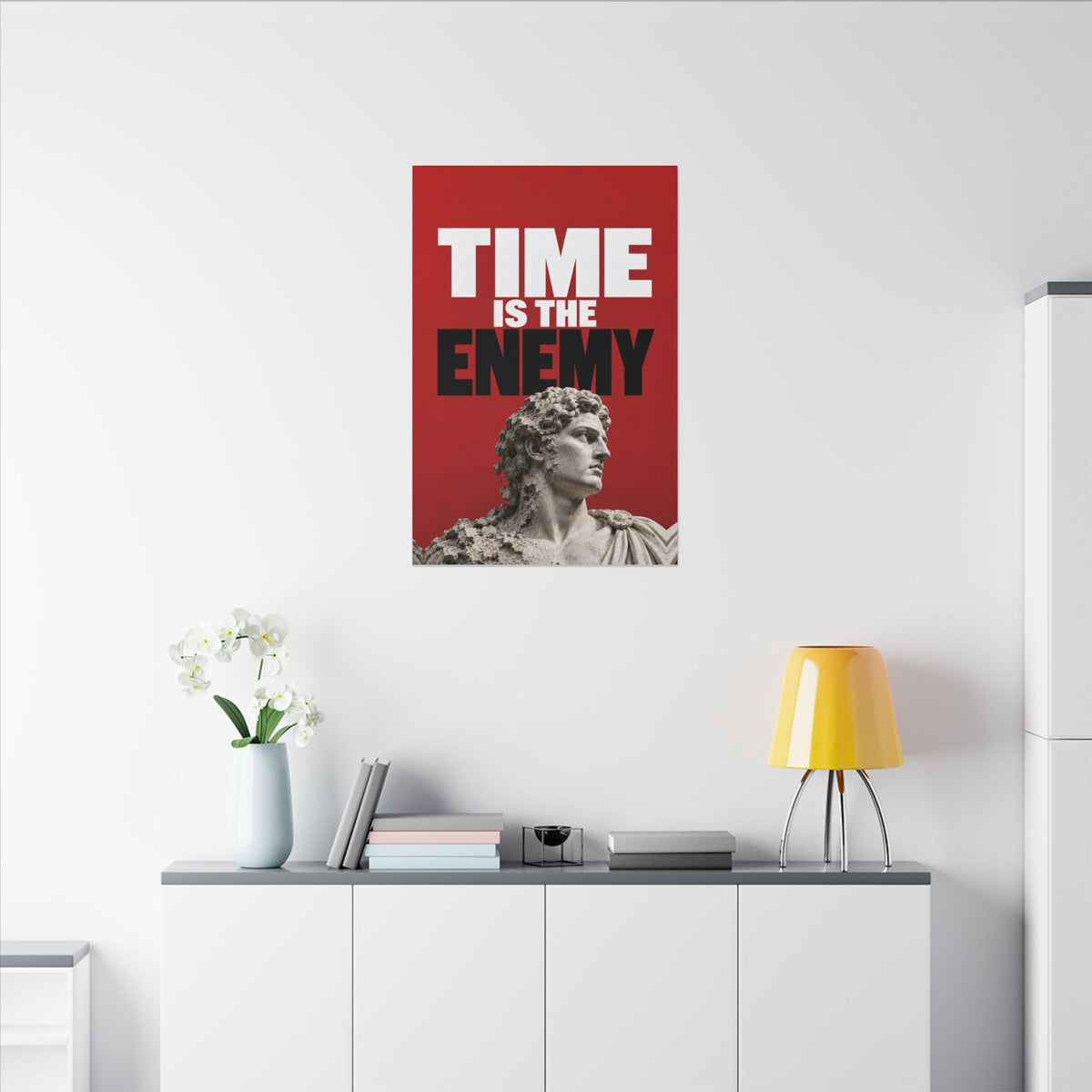 Time Is the Enemy - Motivational Wall Art | Canvas