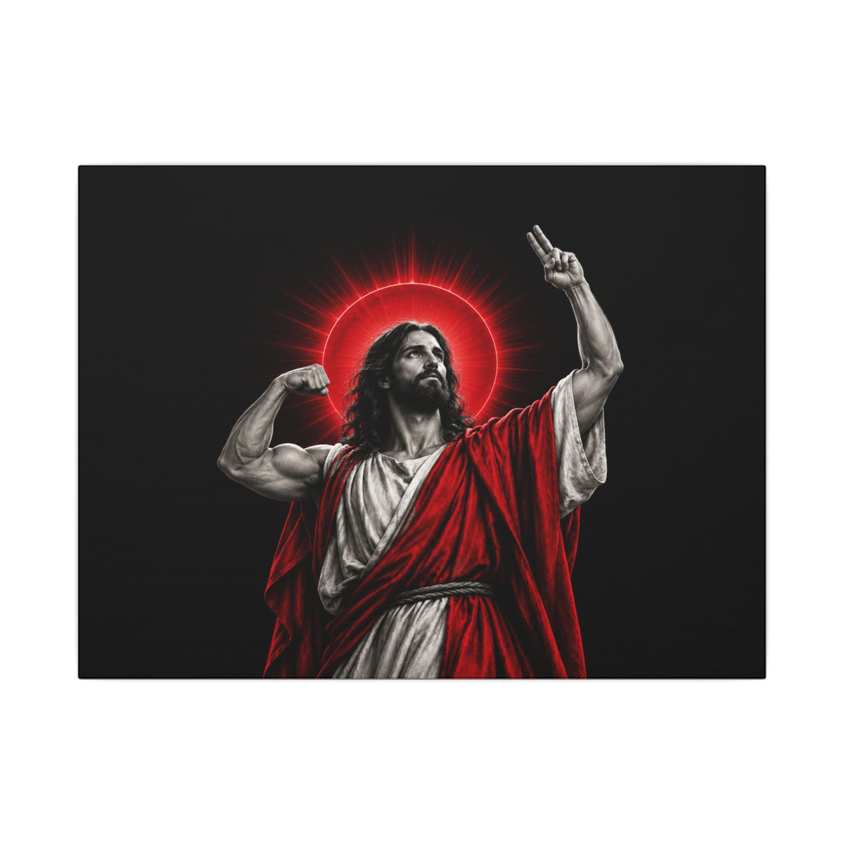 Faith and Iron - Gym Wall Art | Canvas (Landscape)