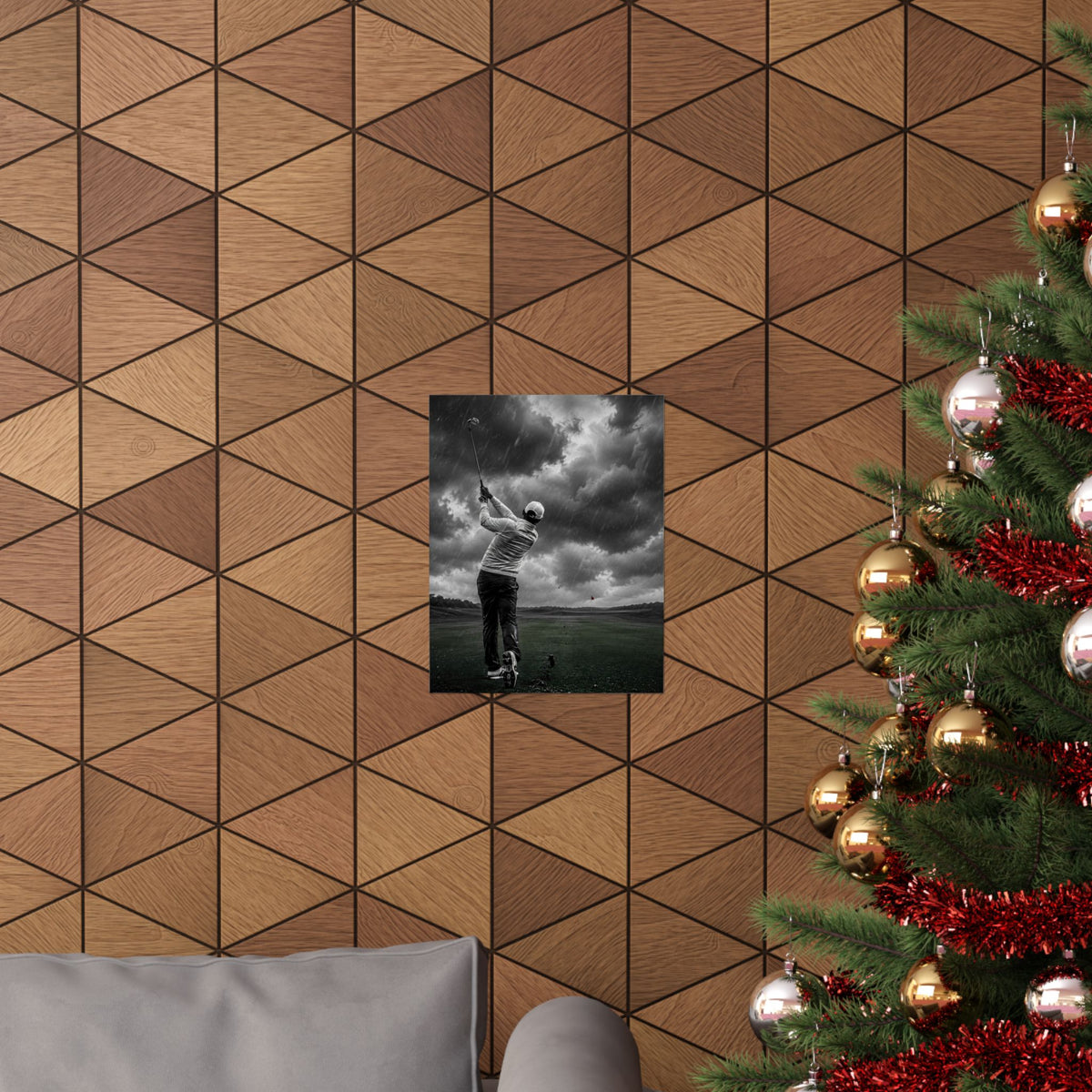 Storm Round - Golf Wall Art | Matte Poster