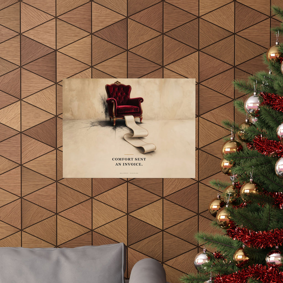 Comfort Sent an Invoice - Funny Wall Art | Matte Poster (Landscape)
