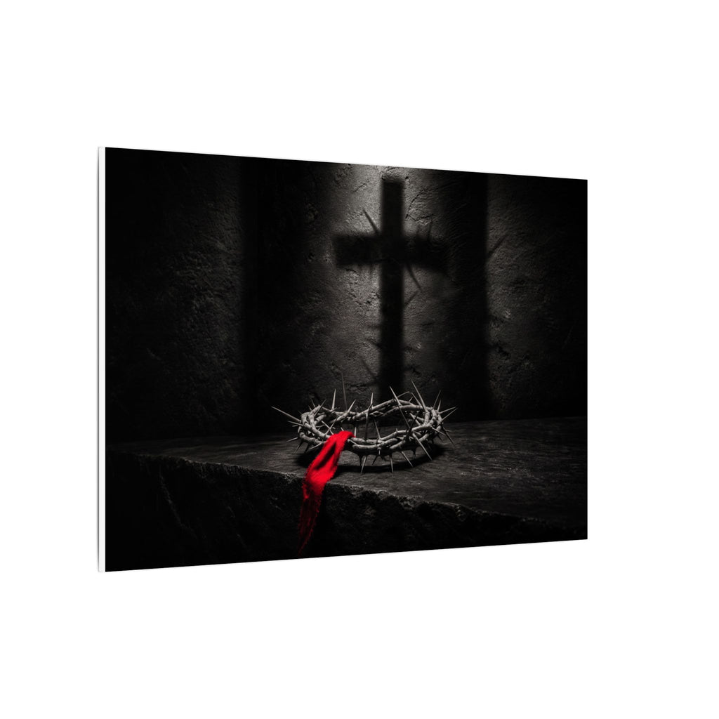 Crown and Shadow - Crown of Thorns Wall Art | Canvas (Landscape)
