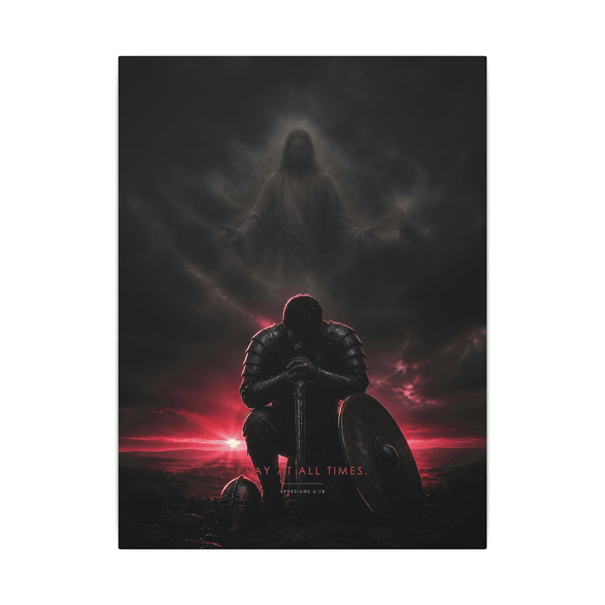 Pray, Then Stand - Armor of God Wall Art | Canvas