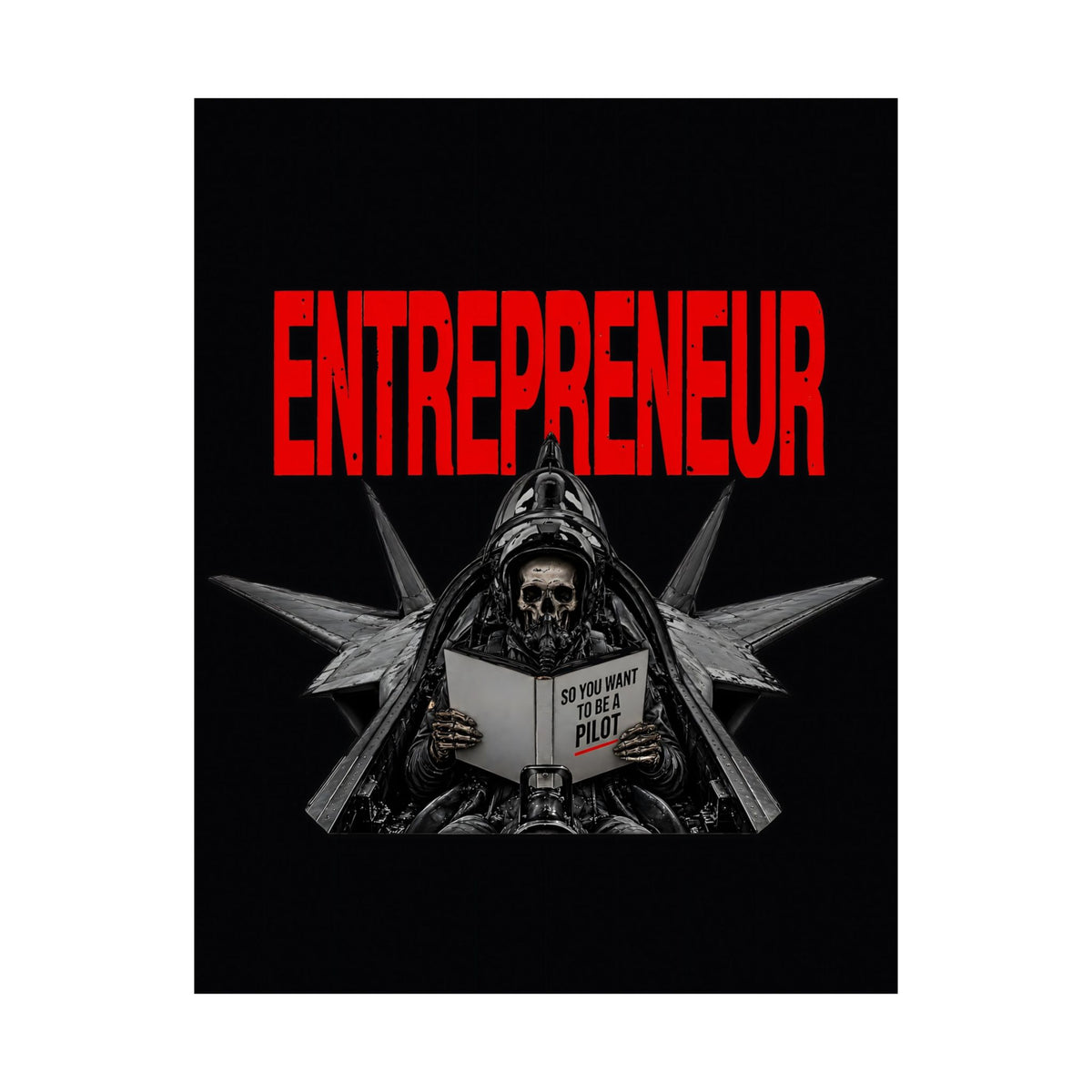 Entrepreneur - Skeleton Wall Art | Matte Poster