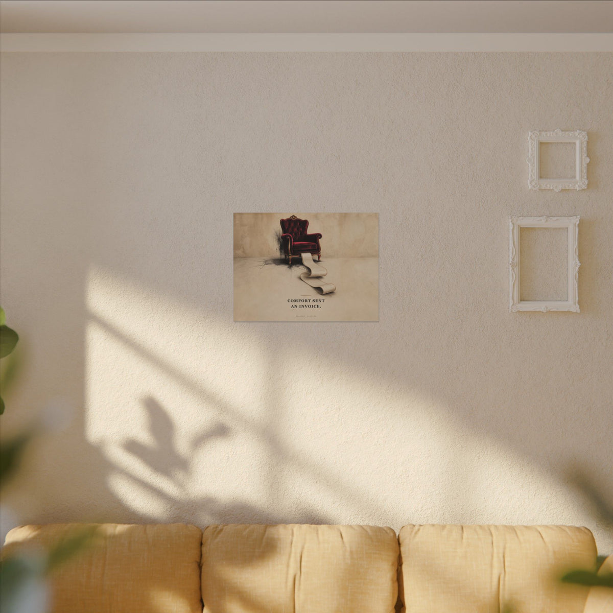 Comfort Sent an Invoice - Funny Wall Art | Canvas (Landscape)