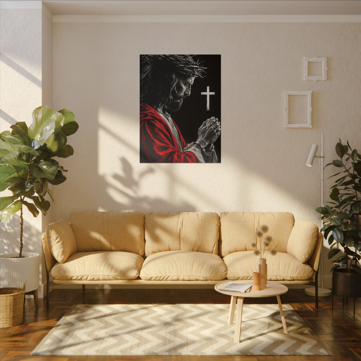 Praying Jesus - Christian Wall Art | Canvas