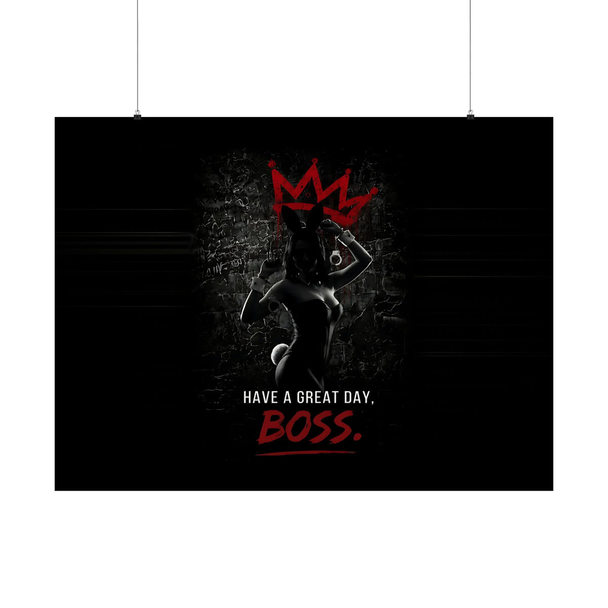 Great Day, Boss - Dark Humor Wall Art | Matte Poster (Landscape)