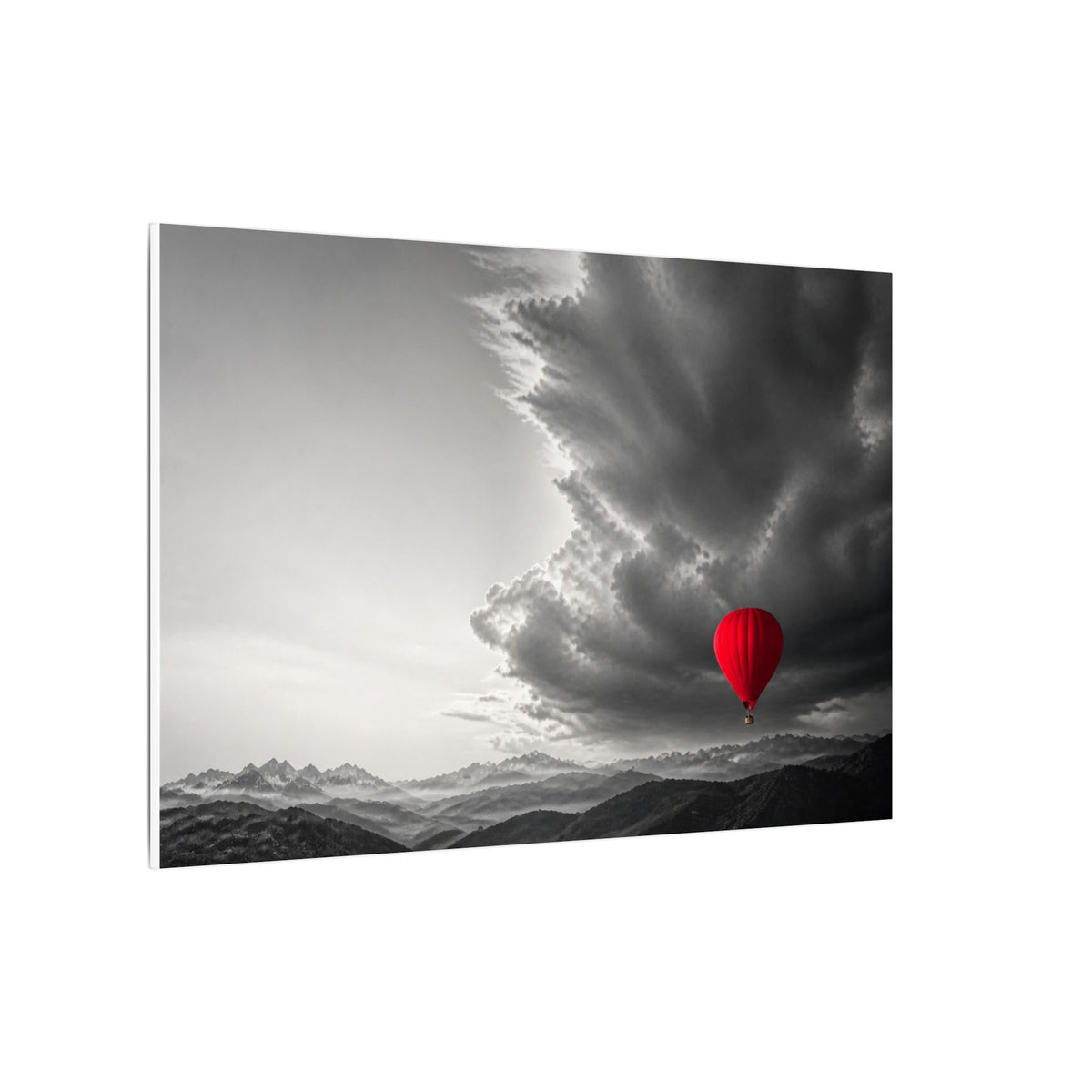 Red Balloon - Over the Bed Wall Art | Canvas (Landscape)