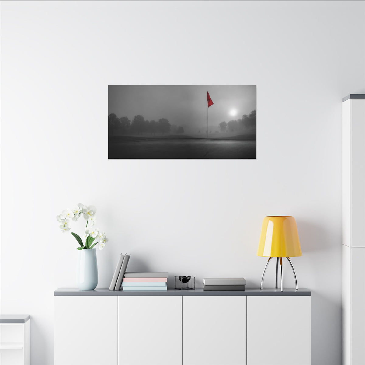 Flag on the Green - Executive Office Wall Art | Canvas (Panoramic)