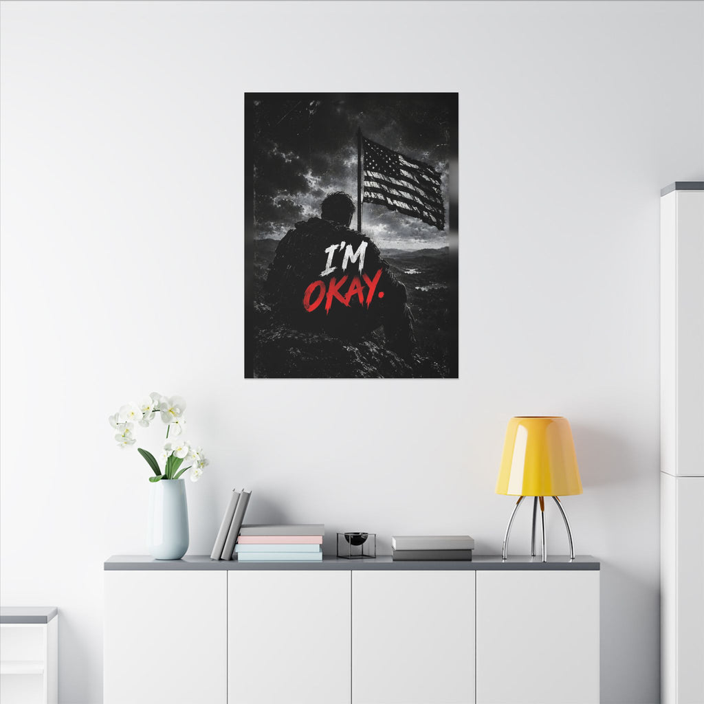 I'm Okay - Man Cave Wall Art | Canvas