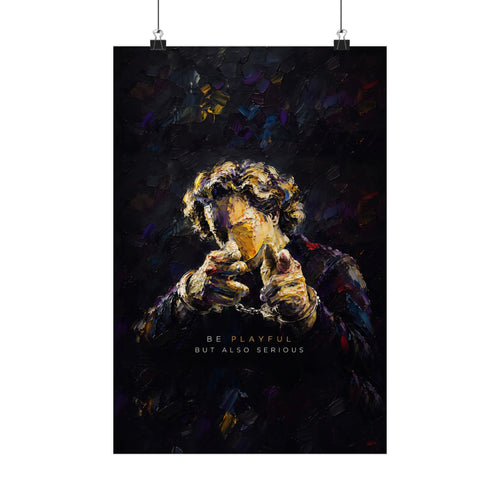 Be Playful But Also Serious - Office Wall Art | Matte Poster