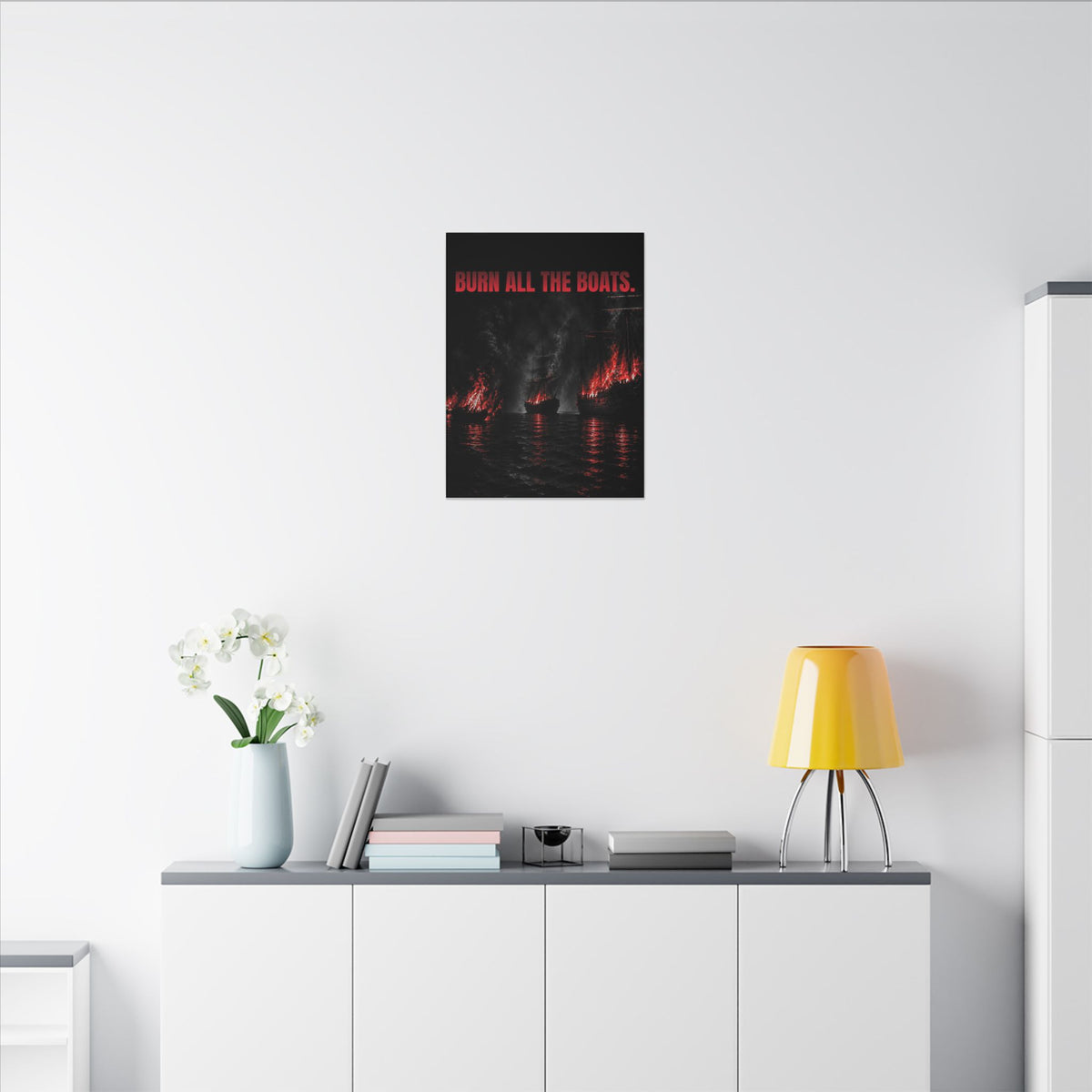 Burn All the Boats - Nautical Wall Art | Canvas
