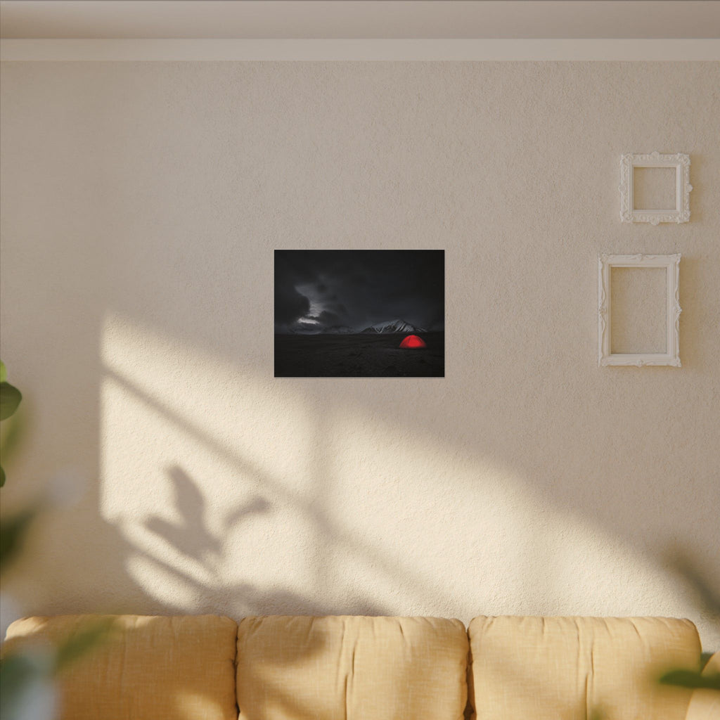 Red Tent - Wall Art Above Bed | Canvas (Landscape)