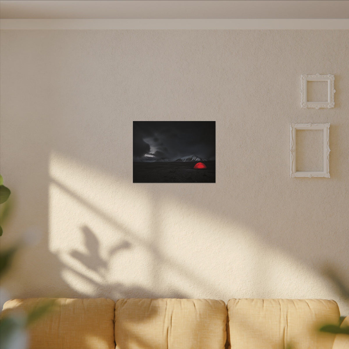 Red Tent - Wall Art Above Bed | Canvas (Landscape)