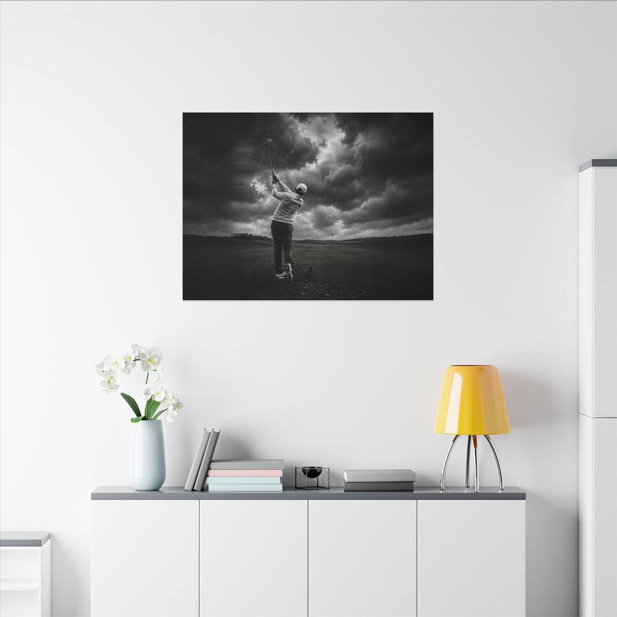 Storm Round - Golf Wall Art | Canvas (Landscape)
