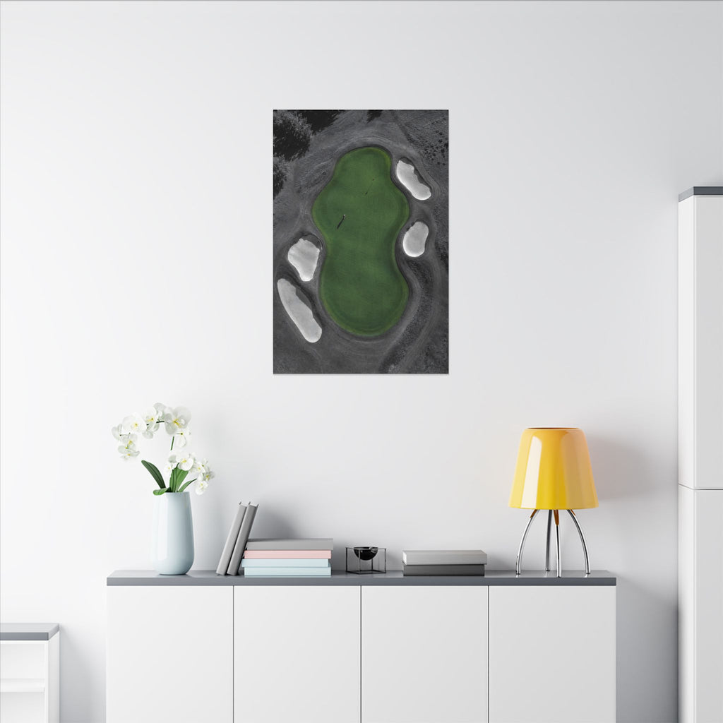Aerial Solitude - Golf Course Wall Art | Canvas