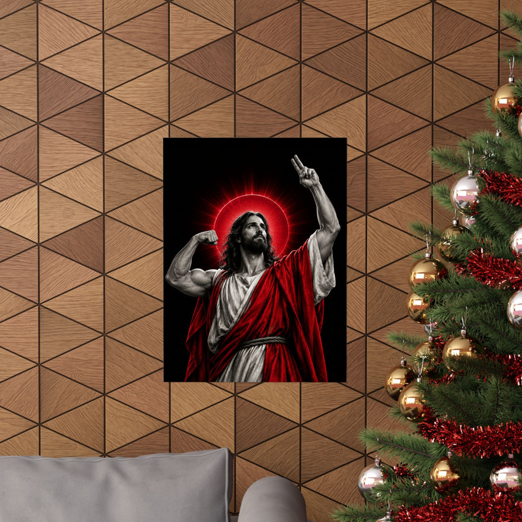 Faith and Iron - Gym Wall Art | Matte Poster