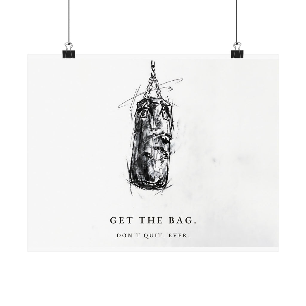 Get the Bag - Boxing Wall Art | Matte Poster (Landscape)