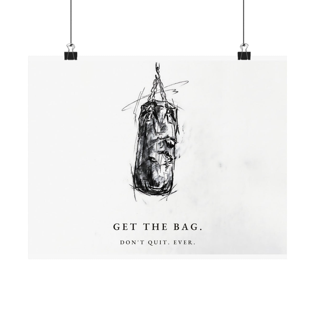 Get the Bag - Boxing Wall Art | Matte Poster (Landscape)