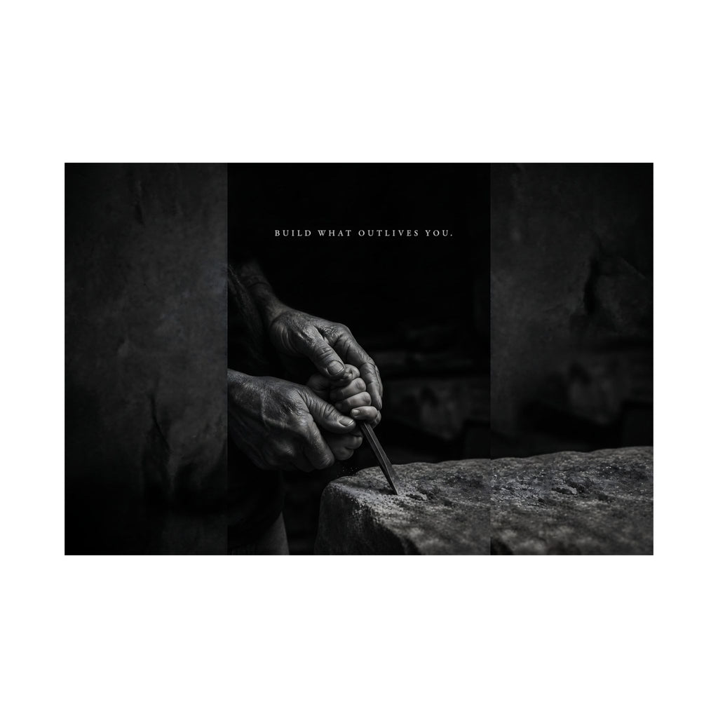 Build What Outlives You - Motivational Posters | Matte Poster (Landscape)