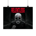 Relentless - Skull Wall Art | Matte Poster (Landscape)