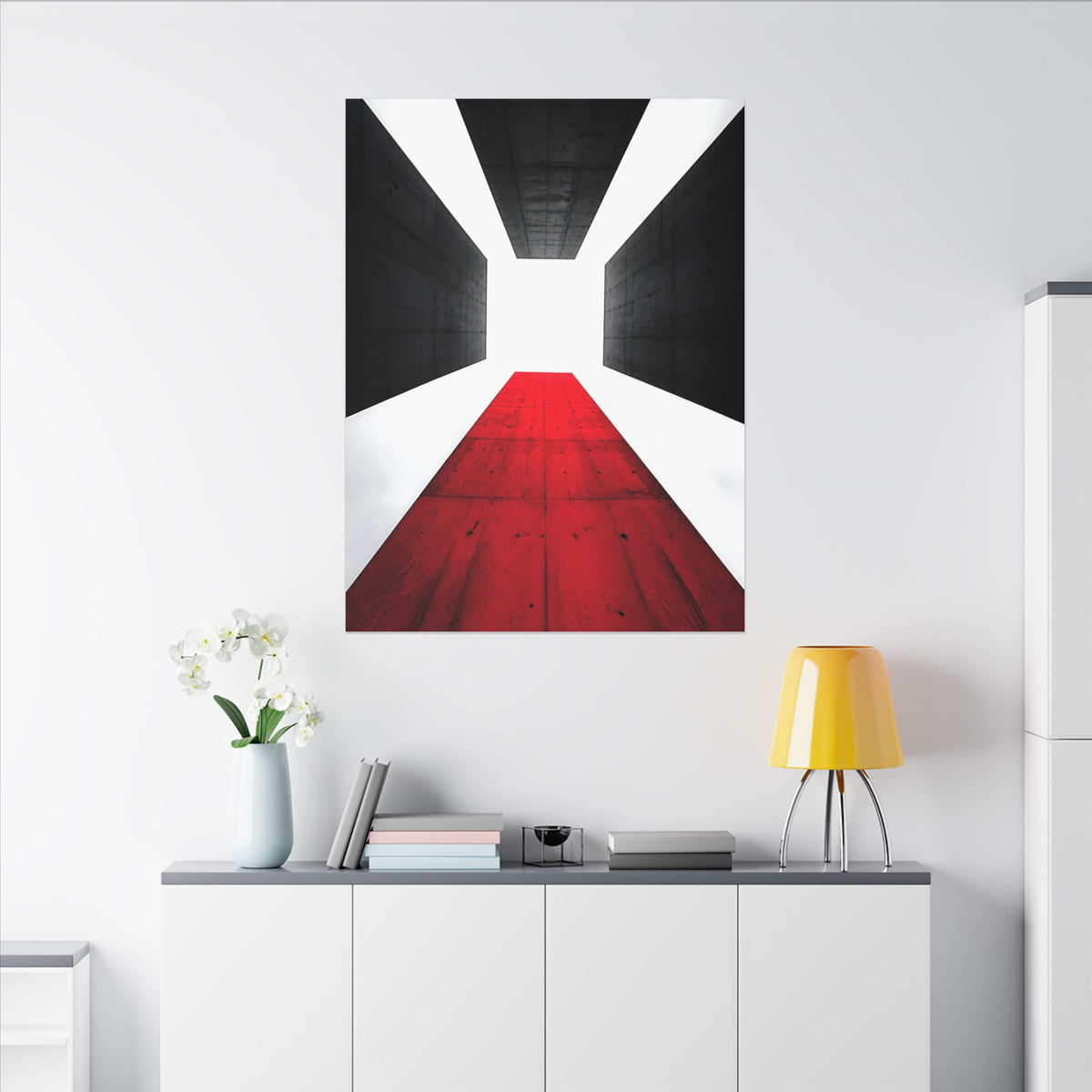 The Red Facade - Red Wall Decor | Canvas