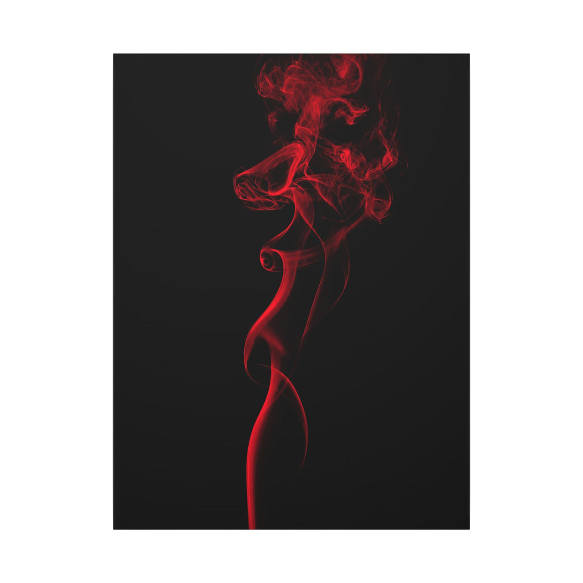 Red Smoke - Wall Art With Red Color | Canvas