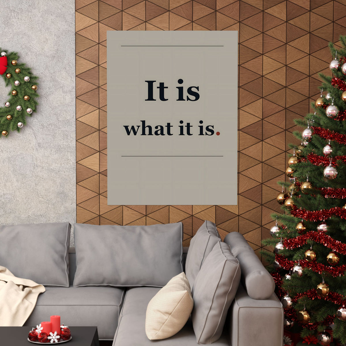 It Is What It Is - Quote Wall Art | Matte Poster