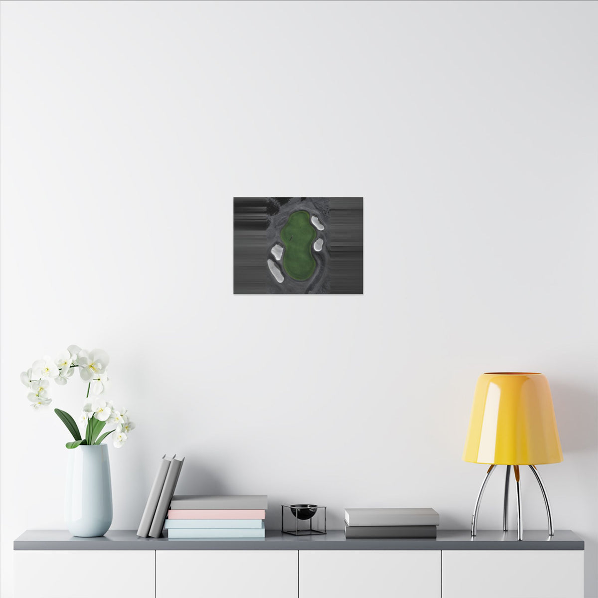 Aerial Solitude - Golf Course Wall Art | Canvas (Landscape)