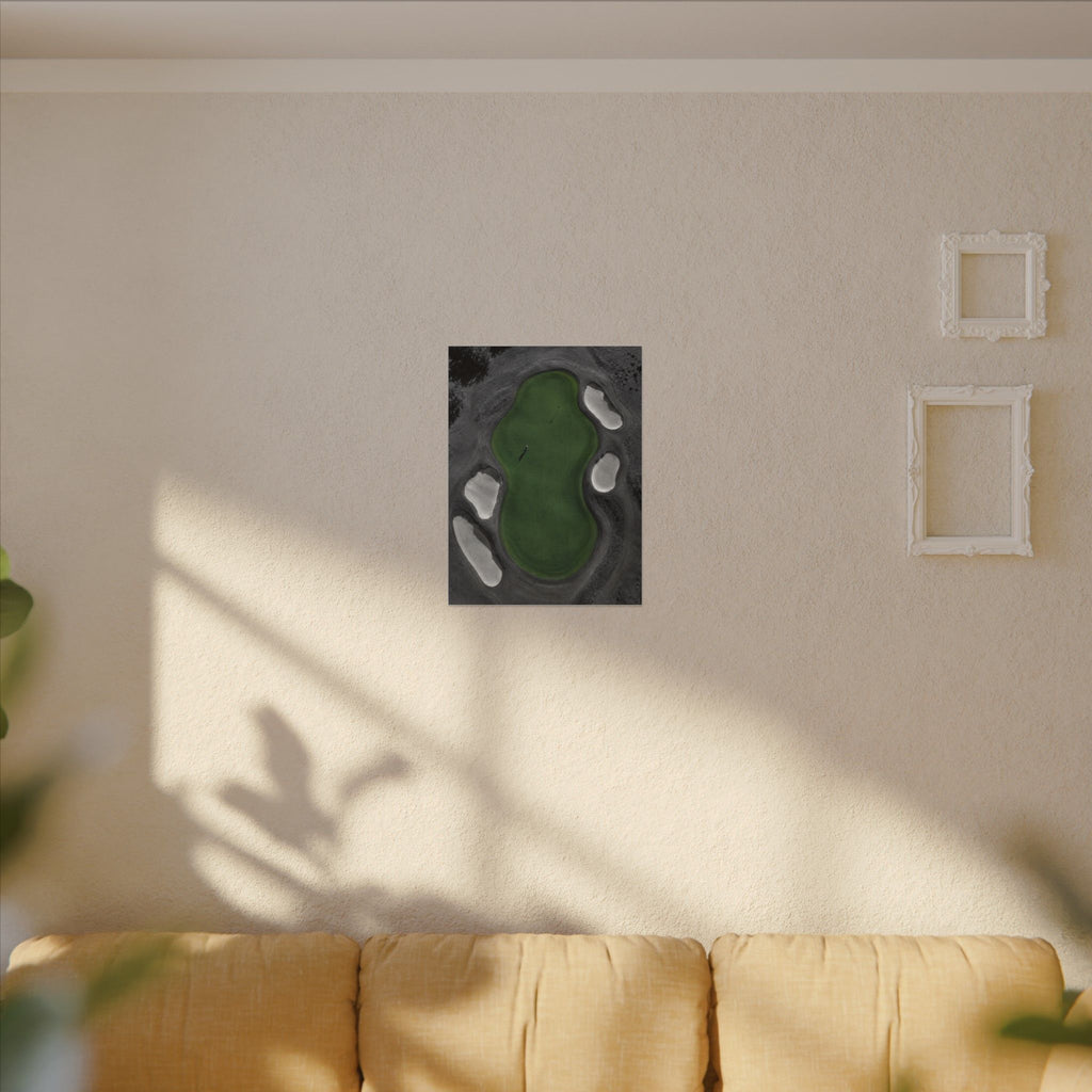 Aerial Solitude - Golf Course Wall Art | Canvas