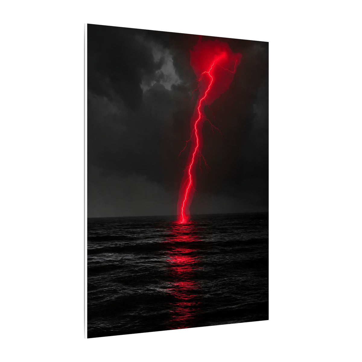 Red Strike - Red And Black Art | Canvas