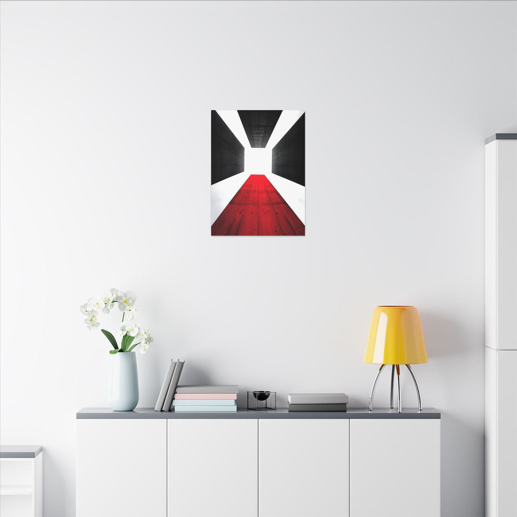 The Red Facade - Red Wall Decor | Canvas