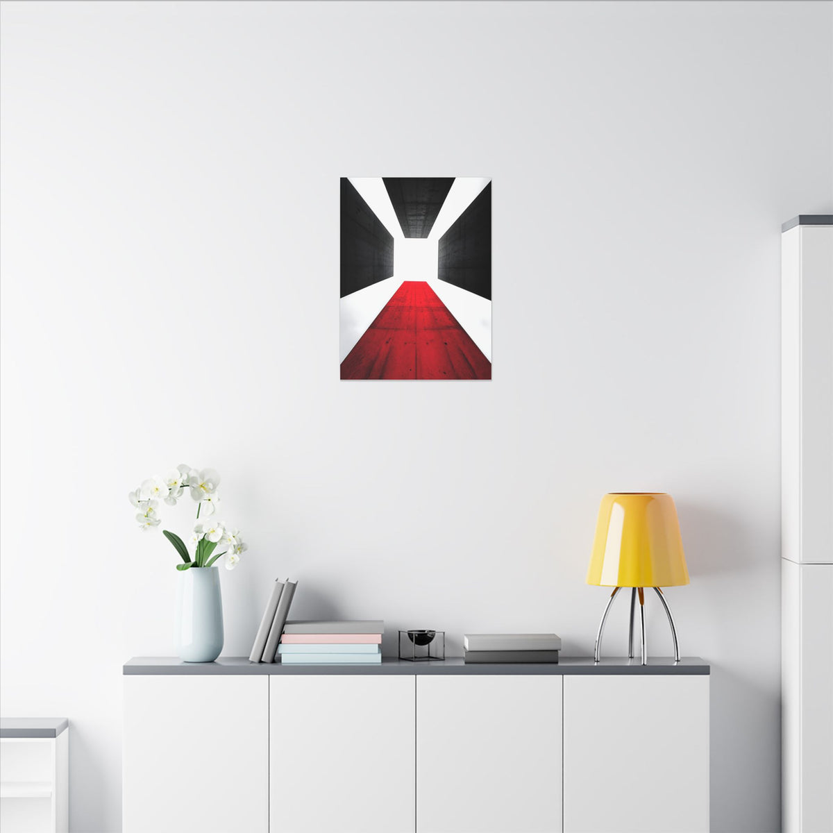 The Red Facade - Red Wall Decor | Canvas