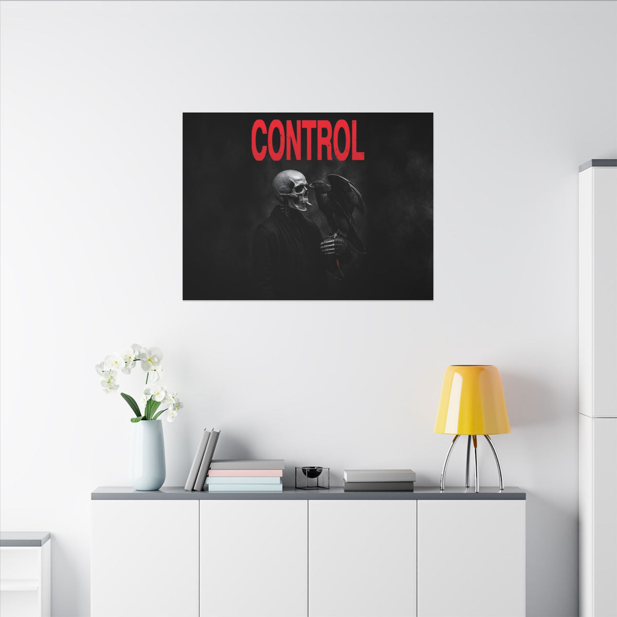 Control - Gothic Raven Artwork | Canvas (Landscape)